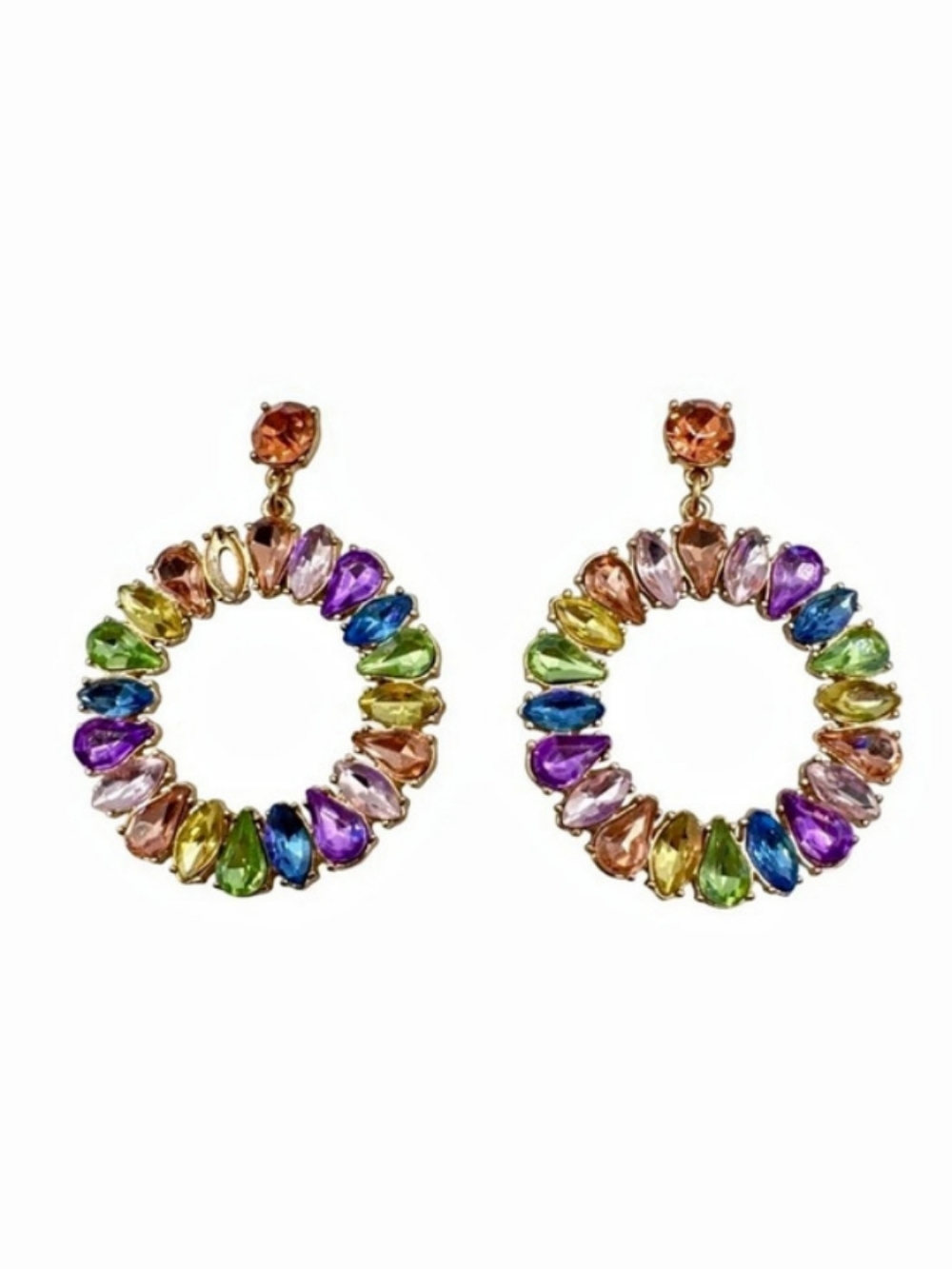 Multicolor Drop Earrings Like New